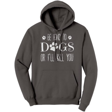 Image of Be_Kind_To_Dogs_Hoodie_Charcoal_Front_Mockup.png