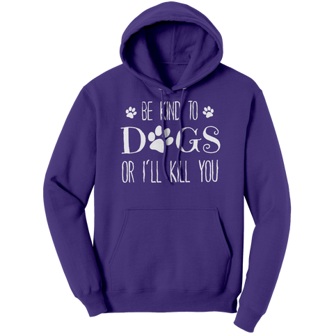Image of Be_Kind_To_Dogs_Hoodie_Purple_Front_Mockup.png