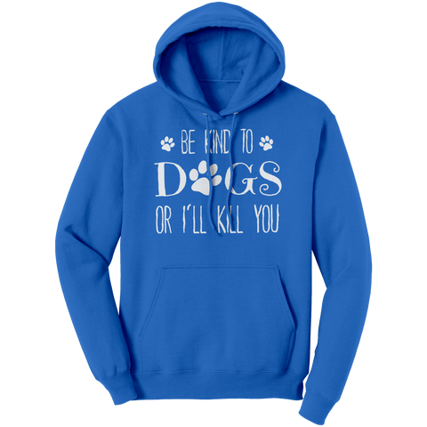 Image of Be_Kind_To_Dogs_Hoodie_Royal_Front_Mockup.png