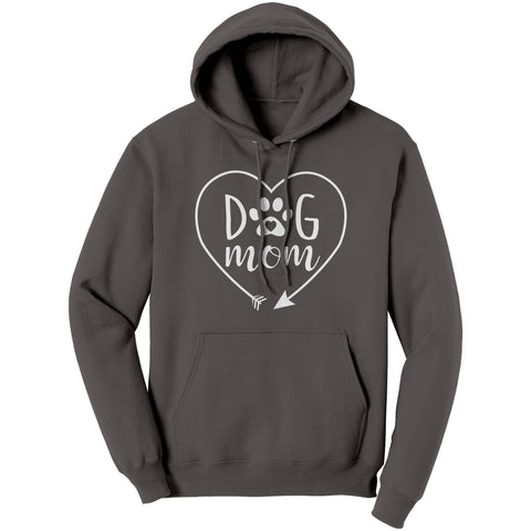 Image of Dog Mom Heart Hoodie Sweatshirt