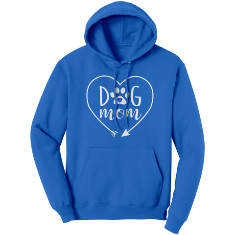 Image of Dog Mom Heart Hoodie Sweatshirt