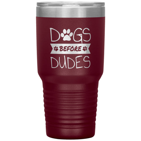 Image of Dogs Before Dudes Polar Camel Tumblers