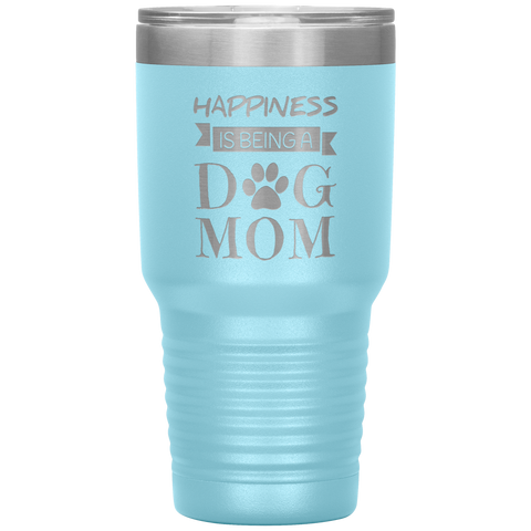 Image of Happiness_Is_Being_A_Dog_mom_Tumbler_30oz_Tumbler_LtBlue_Mockup.png