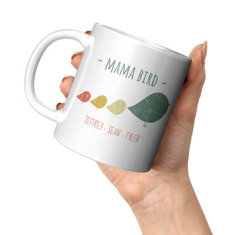 Image of Mama Bird Mug Jeffrey Sean Tyler