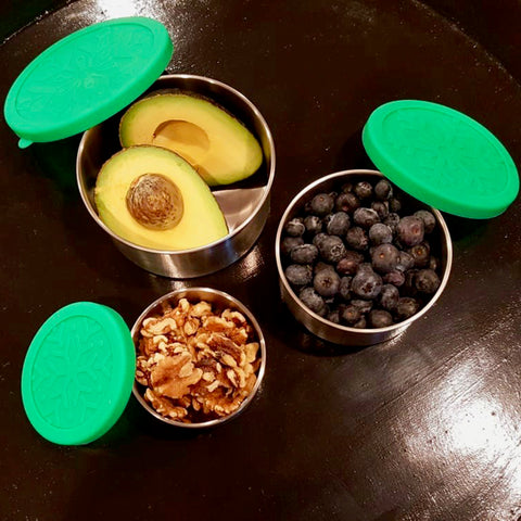 Image of Stackable Stainless Steel Food Storage Containers 3-Piece Set