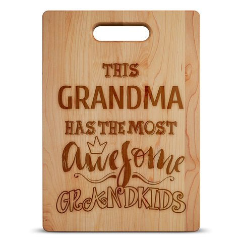 Image of Awesome Grandma Personalized Cutting Board