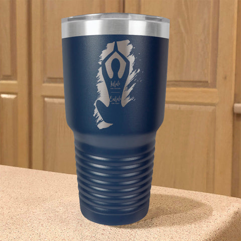 Image of Yoga Inhale Exhale Stainless Steel Tumbler