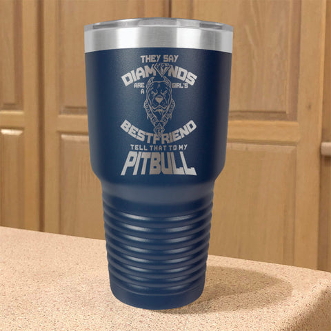 Image of My Best friend Is Waiting At Home Stainless Steel Tumbler