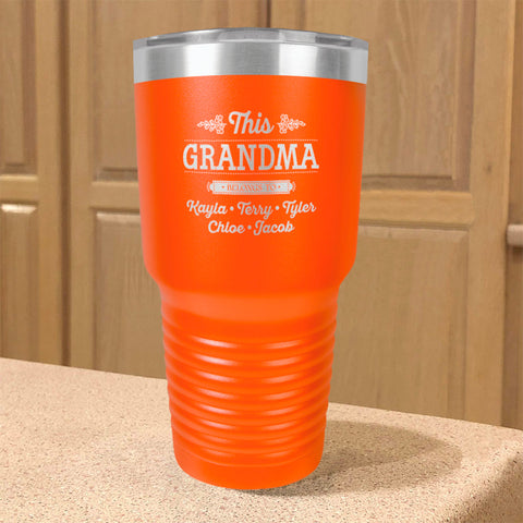 Image of Personalized Stainless Steel Tumbler This Grandma