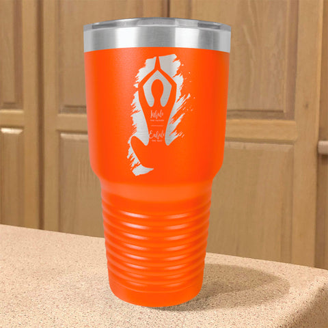 Image of Yoga Inhale Exhale Stainless Steel Tumbler