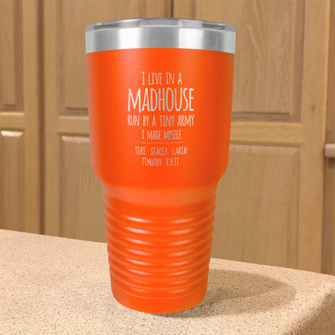 Image of Madhouse Personalized Stainless Steel Tumbler
