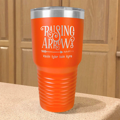 Image of Raising Arrows Personalized Stainless Steel Tumbler