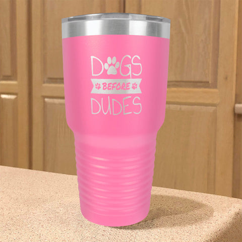 Image of Dogs Before Dudes Stainless Steel Tumbler