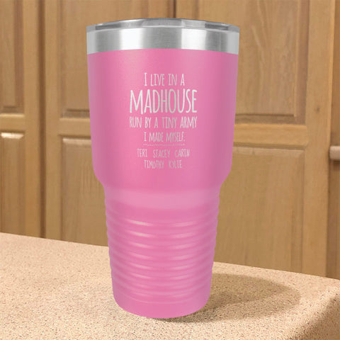 Image of Madhouse Personalized Stainless Steel Tumbler