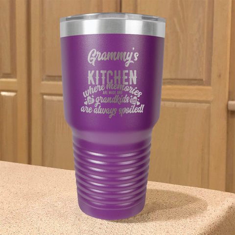 Image of Kitchen Where Memories are Made Personalized Stainless Steel Tumbler