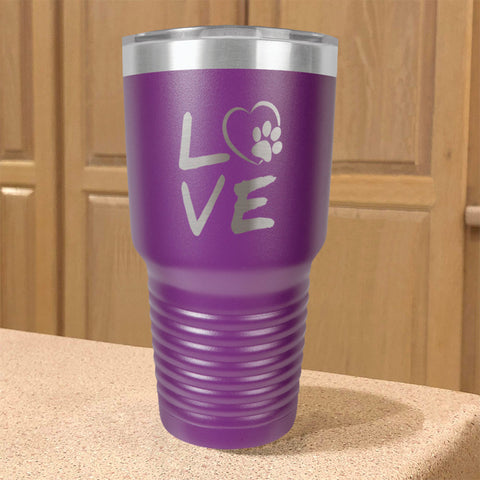 Image of Love Paw Stainless Steel Tumbler
