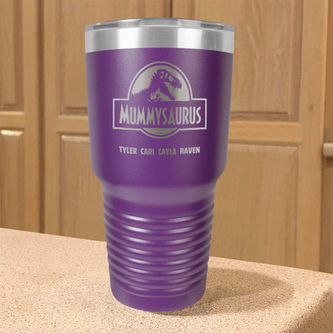 Image of Mummysaurus Personalized Stainless Steel Tumbler