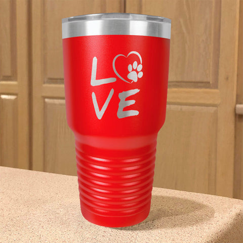 Image of Love Paw Stainless Steel Tumbler