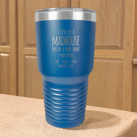 Image of Madhouse Personalized Stainless Steel Tumbler