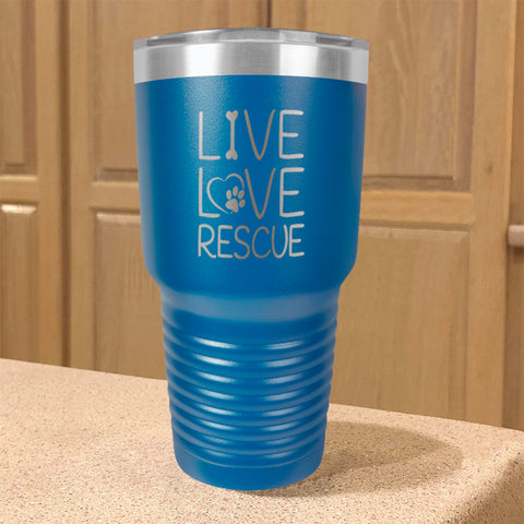Image of Live Love Rescue Stainless Steel Tumbler
