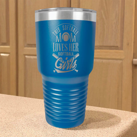Image of This Softball Mom Stainless Steel Tumbler