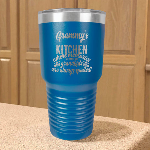 Image of Kitchen Where Memories are Made Personalized Stainless Steel Tumbler