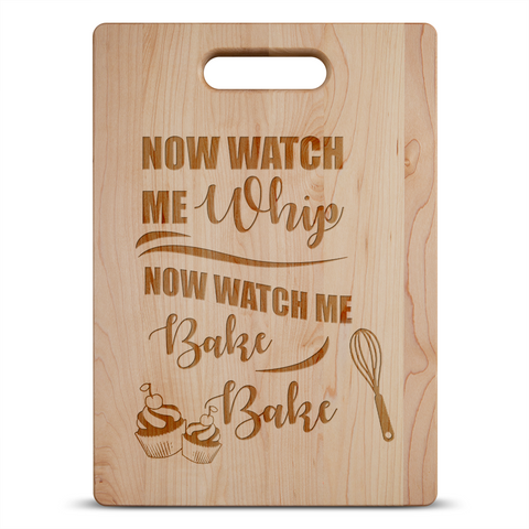 Image of Watch Me Whip and Bake Maple Cutting Board