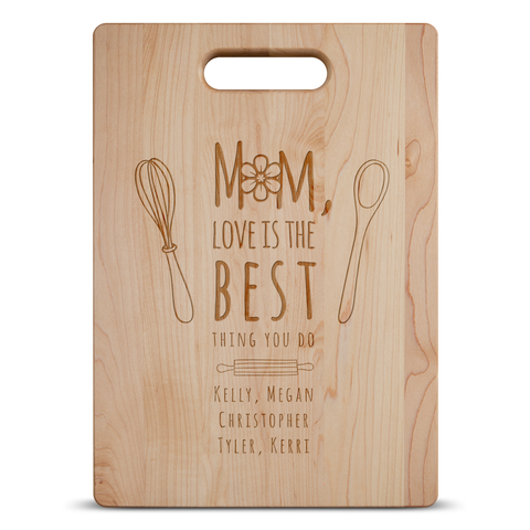 Image of Mom Love Is The Best Cutting Board