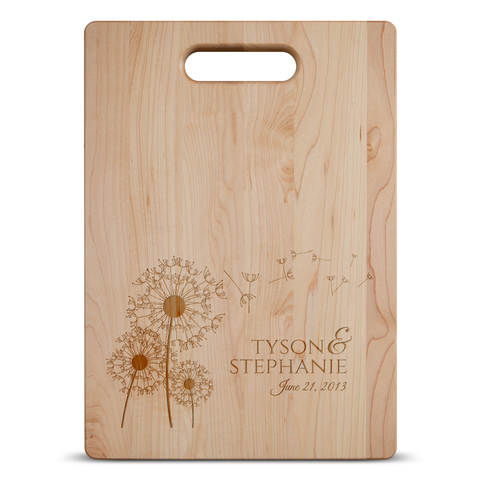 Image of Dandelion Love Personalized Cutting Board