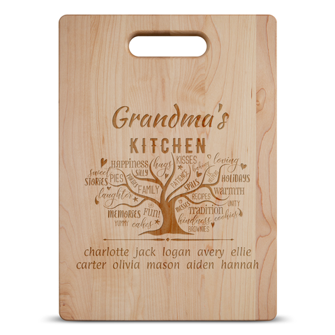 Image of Grandma's Kitchen Personalized Cutting Board