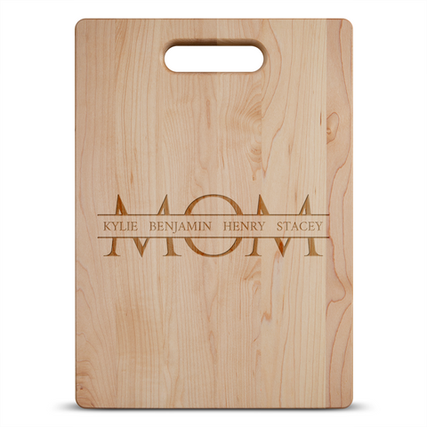 Image of Mom Personalized Maple Cutting Board