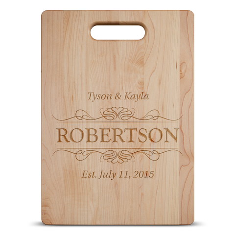 Image of Family EST Personalized Maple Cutting Board