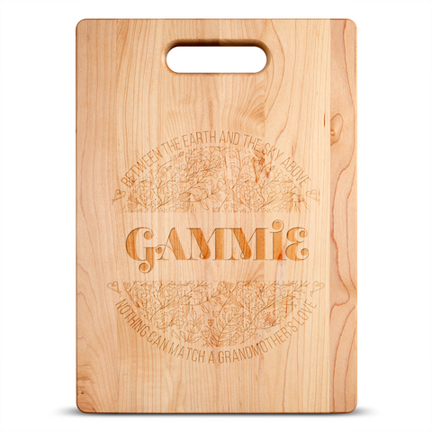 Image of Between the Earth Personalized Maple Cutting Board