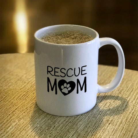 Image of Ceramic Coffee Mug Rescue Mom