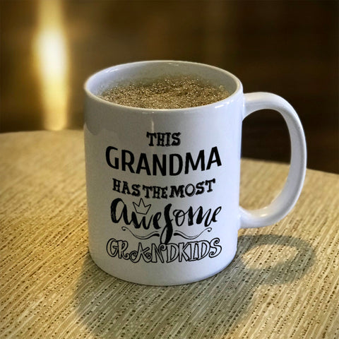 Image of Awesome Grandma Personalized Ceramic Coffee Mug