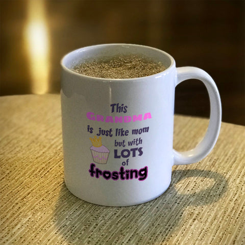 Image of Grandma Frosting Personalized Ceramic Coffee Mug