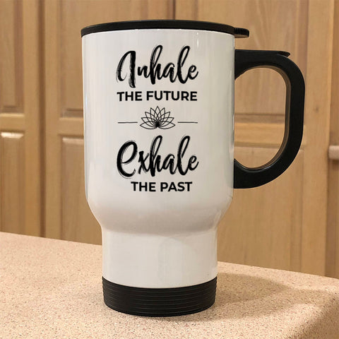 Image of Metal Coffee and TeaTravel Mug Inhale Exhale