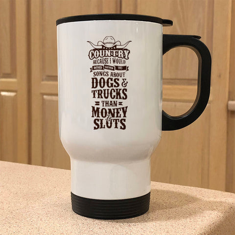 Image of Metal Coffee and Tea Travel Mug Country
