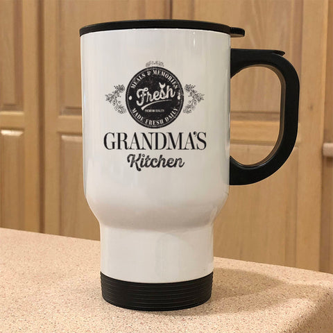 Image of Meals & Memories Personalized Metal Coffee and Tea Travel Mug