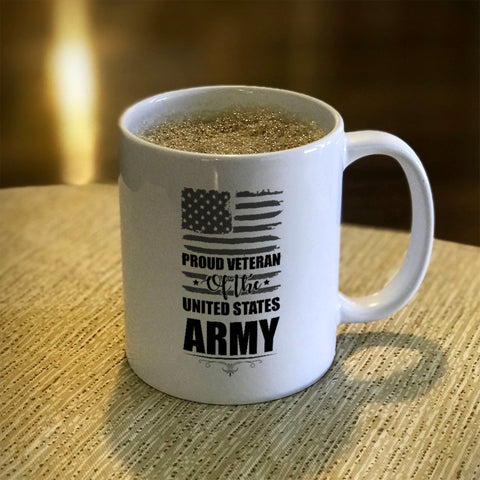 Image of Ceramic Coffee Mug Proud Veteran of the United States