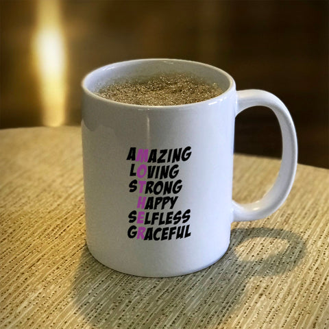 Image of Mother Words Ceramic Coffee Mug