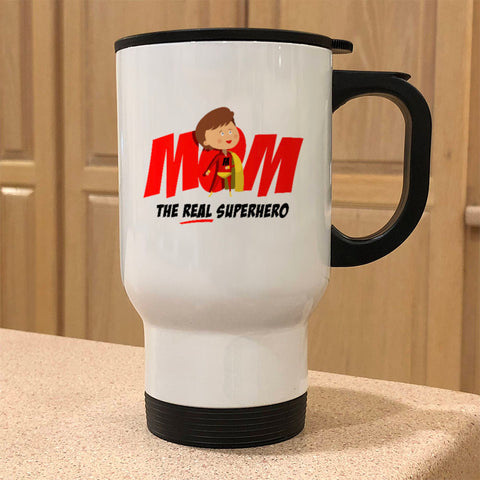 Image of Real Superhero Metal Coffee and Tea Travel Mug
