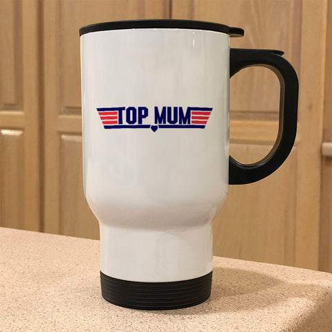 Image of Top Mum Metal Coffee and Tea Travel Mug