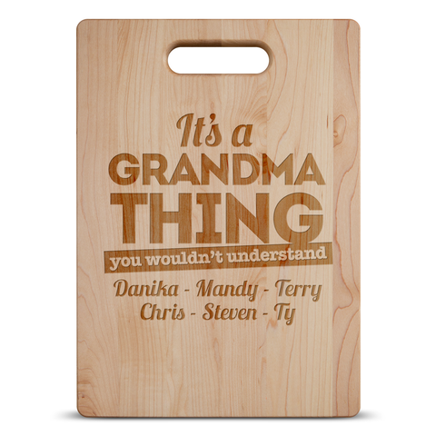 Image of It's A Grandma Thing Personalized Cutting Board