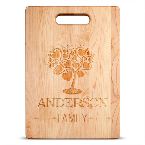 Image of Family Tree Personalized Maple Cutting Board