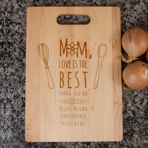 Image of Mom Love Is The Best Cutting Board