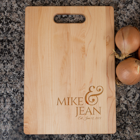 Image of Anniversary Personalized Cutting Board