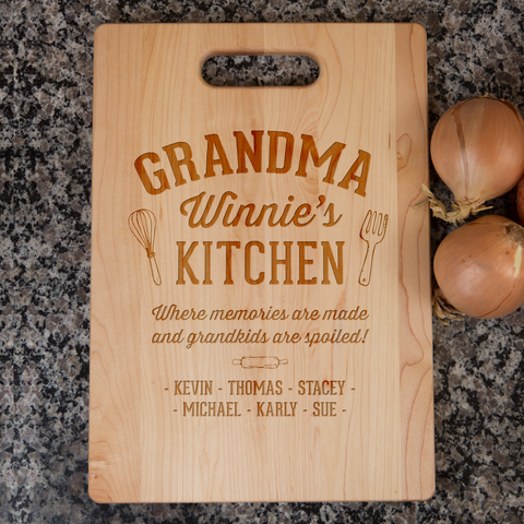 Image of Memories are Made Personalized Maple Cutting Board