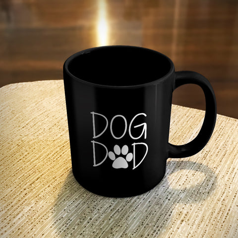 Image of Ceramic Coffee Mug Black Dog Dad