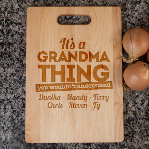Image of It's A Grandma Thing Personalized Cutting Board